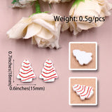 Set of 10 CN Christmas Tree Cake Acrylic Findings 18mm