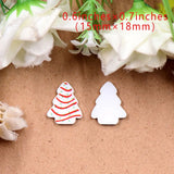 Set of 10 CN Christmas Tree Cake Acrylic Findings 18mm