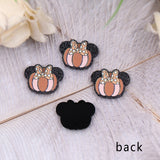 Set of 10 18mm CN Mouse Pumpkin Halloween Glitter Acrylic Findings