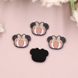 Set of 10 18mm CN Mouse Pumpkin Halloween Glitter Acrylic Findings