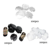 100Pcs Plastic Rings Display Sheet Soft Material Storage