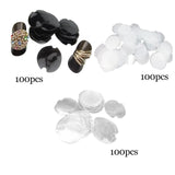 100Pcs Plastic Rings Display Sheet Soft Material Storage