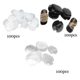100Pcs Plastic Rings Display Sheet Soft Material Storage