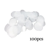 100Pcs Plastic Rings Display Sheet Soft Material Storage