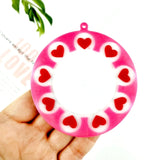 Set of 12 Keychain Jewelry Moulds Valentines Series Silicone Material