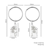 Set of 2 Personalized Matching Couple Keychains