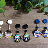 Set of 20 Cat & Fish Lightbulb Enamel Charms or Pendants