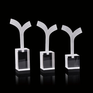 Set of 3 Acrylic Large Earrings Display Stand Organizer
