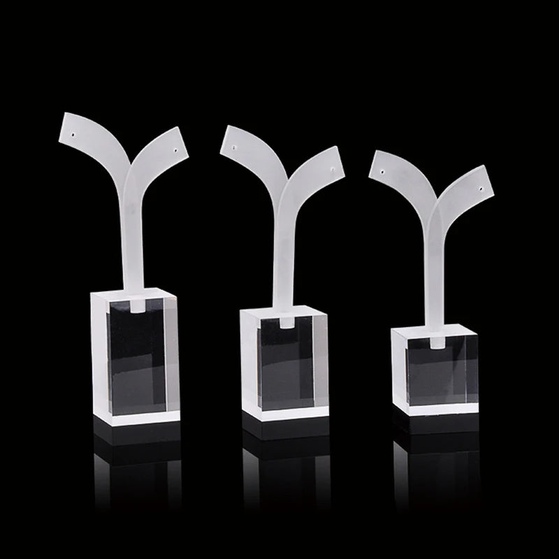 Set of 3 Acrylic Large Earrings Display Stand Organizer