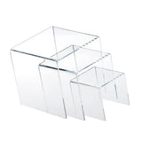 Acrylic Display Riser Stand Jewelry Showcase Set