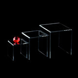 Acrylic Display Riser Stand Jewelry Showcase Set