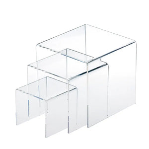 Acrylic Display Riser Stand Jewelry Showcase Set