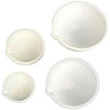 Set of 4 Crucibles Melting Dishes Ceramic Casting Torch Melt Jewelry Silver