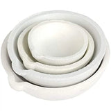 Set of 4 Crucibles Melting Dishes Ceramic Casting Torch Melt Jewelry Silver