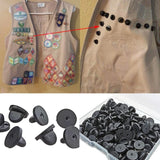 50 Pin Backs PVC Rubber for Butterfly Clutch Backings Blank Pins