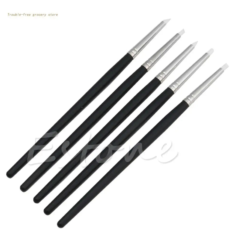 5pcs Silicone Rubber Shapers Clay Sculpting Tools