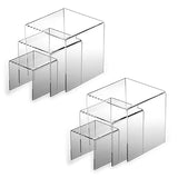 Set of 6 Acrylic Riser Cake Stand Table Decoration