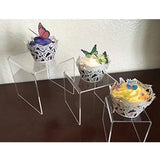 Set of 6 Acrylic Riser Cake Stand Table Decoration
