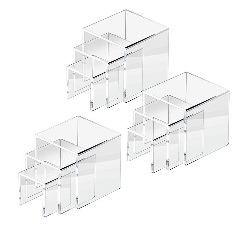 Set of 6 Acrylic Riser Cake Stand Table Decoration