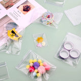 Set of 73 Self Seal Transparent Jewelry Storage Bags Zipper Lock Bags