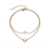 Bohemian Butterfly Anklet for Women Summer Beach Foot Bracelet