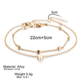 Bohemian Butterfly Anklet for Women Summer Beach Foot Bracelet