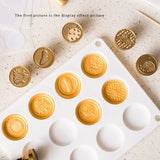 Set of 2 1.2in Silicone Wax Stamp Mats for Wax Seal Stamp - Perfect Wax Seals