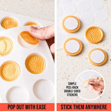 Set of 2 1.2in Silicone Wax Stamp Mats - Perfect Size for Wax Seal Stamps