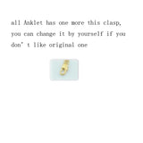 Seval Style Women Yellow Link Ball Heart Anklet Chains