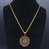 Archangels Amulet Stainless Steel Necklace Men Talisman Protection Jewelry