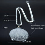 Archangels Amulet Stainless Steel Necklace Men Talisman Protection Jewelry