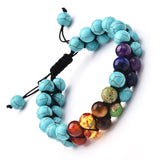 Chakra Knot Bracelet Set - Tibetan Buddhism Men's Jewelry Gift