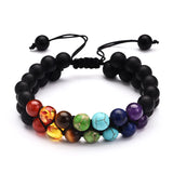 Chakra Knot Bracelet Set - Tibetan Buddhism Men's Jewelry Gift
