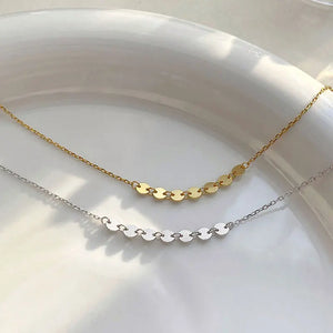 Sterling Silver Collarbone Chains Necklace
