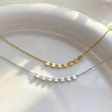 Sterling Silver Collarbone Chains Necklace
