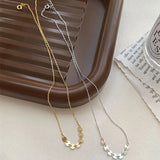 Sterling Silver Collarbone Chains Necklace