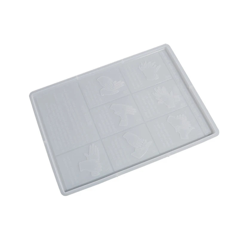 7-step Hand Washing Silicone Mold