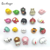 Cartoon Jingle Bell Charms Christmas Pet Cat Dog Pendant Craft