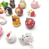 Cartoon Jingle Bell Charms Christmas Pet Cat Dog Pendant Craft