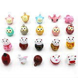 Enamel Cartoon Jingle Bell Charms Jewelry Pendant Christmas Pet Cat Dog Necklace