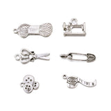 Tibetan Style Sewing Knitting Alloy Pendants Set
