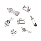 Tibetan Style Sewing Knitting Alloy Pendants Set