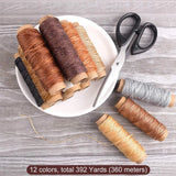 150D Multicolor Sewing Waxed Thread for DIY Handicraft Sewing Tools