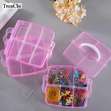 Travel Jewelry Box Portable Three-layer Storage Box