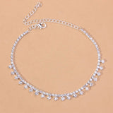 Sexy Beach Rhinestone Anklets Jewelry High Heels Ankle Chain Foot Accessories