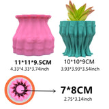 Beauty Legs Silicone Pot Mold Succulent Flowerpot Clay Cement Plaster Molds