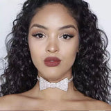 Big Money Dollar Rhinestone Necklace Choker