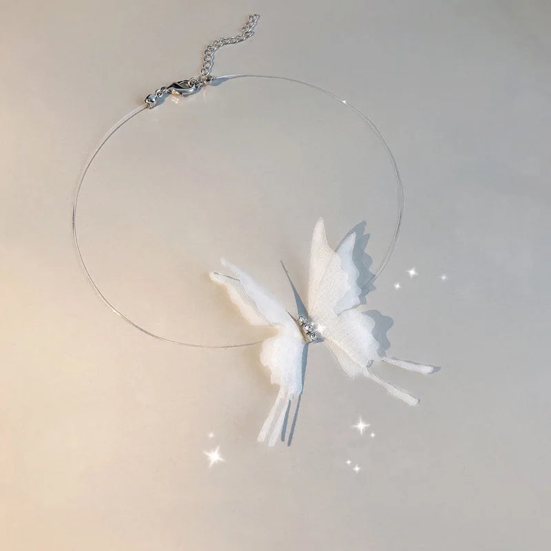 Sexy Lace Butterfly Choker Necklace for Women