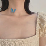 Sexy Lace Butterfly Choker Necklace for Women