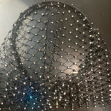 Crystal Rhinestone Mesh Hair Band Head Hoop Headband Cover Face Veil
